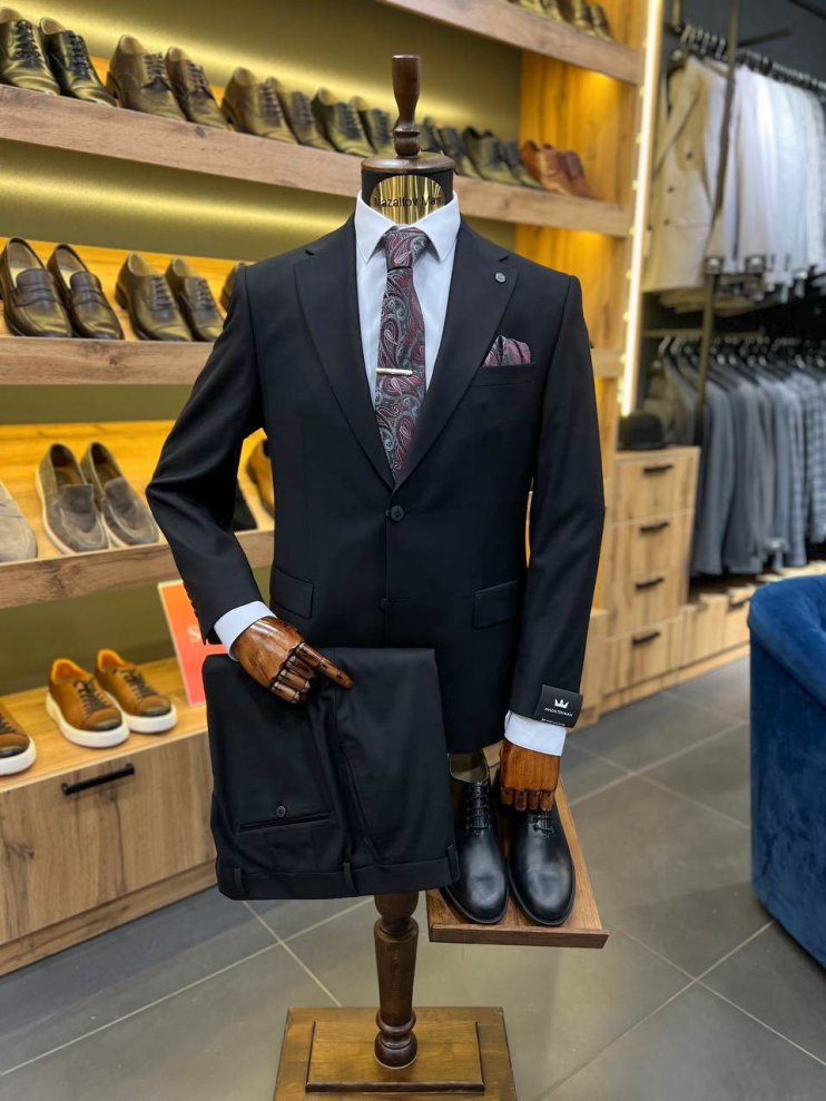 Костюм MAZALTOVMAN 2-ка Черный фактурный премиум