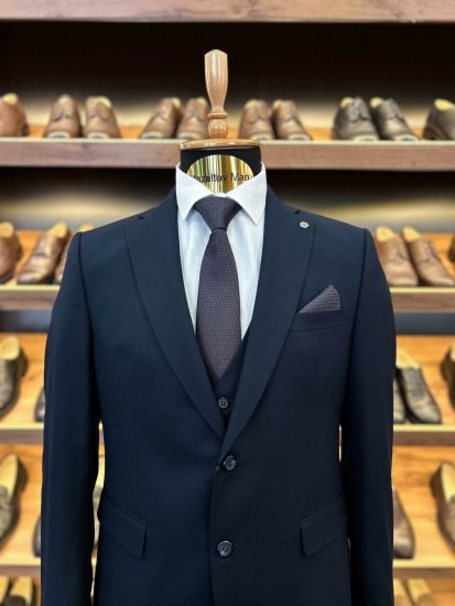 Костюм MAZALTOVMAN 3-ка премиум Синий фактурный