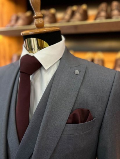 Костюм MAZALTOVMAN 3-ка премиум Серый фактурный