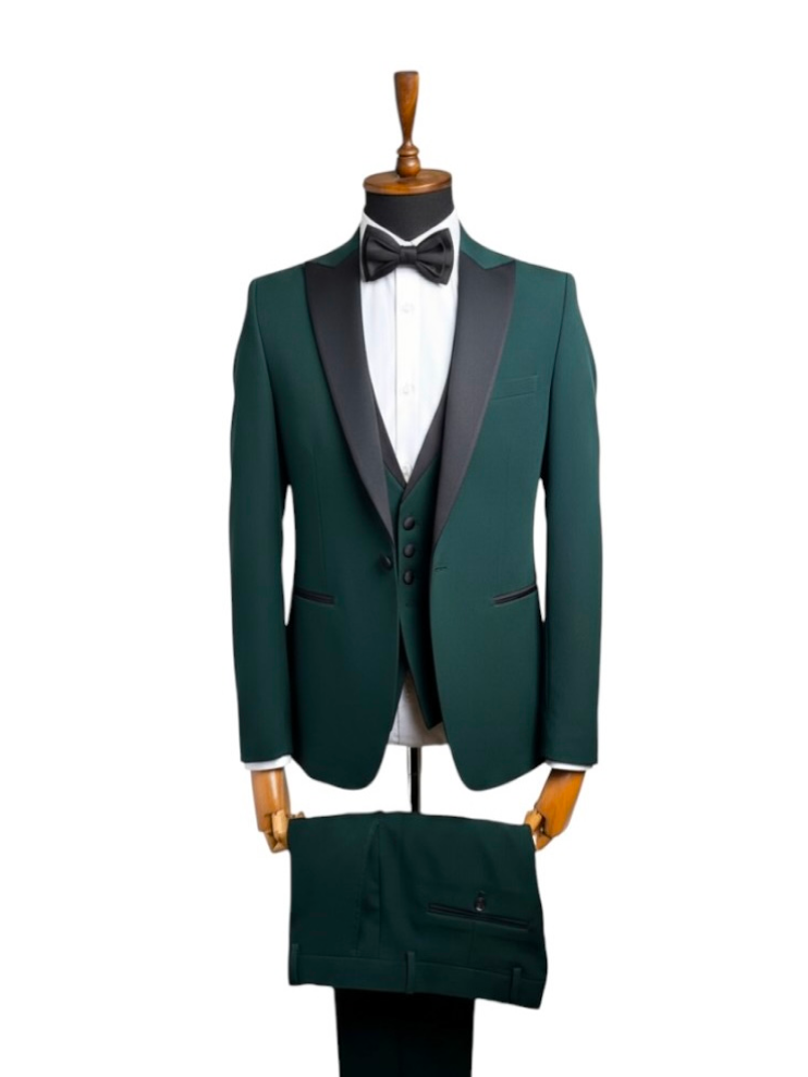 Смокинг MAZALTOVMAN 3-ка премиум Темно-зеленый