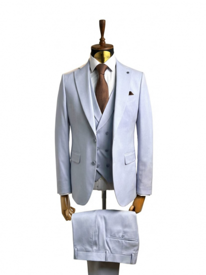 Костюм MAZALTOVMAN 3-ка премиум Голубой фактурный