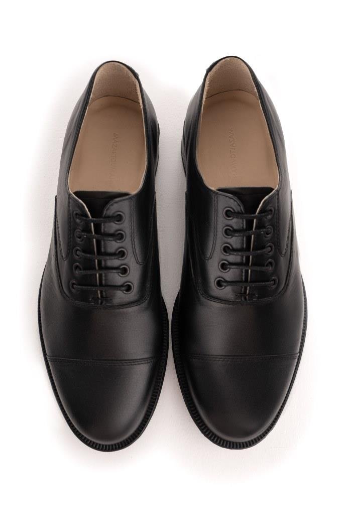 Оксфорды MAZALTOVMAN Черные кожаные