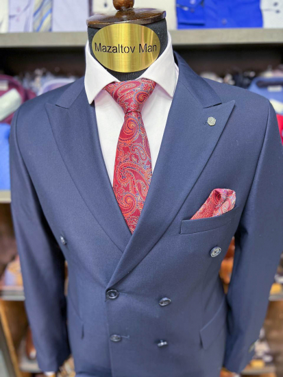 Костюм MAZALTOVMAN 2-ка Двубортный Синий