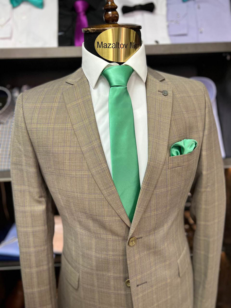 Костюм РГК 2-ка Бежевый в клетку