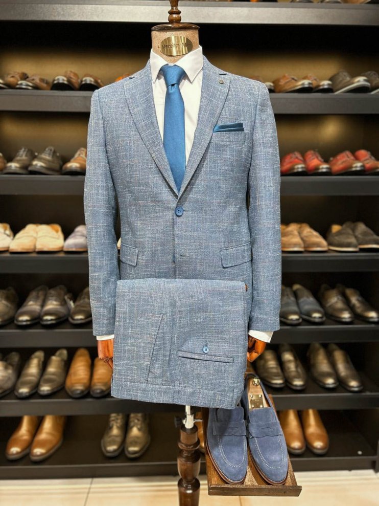 Костюм MAZALTOVMAN 2-ка Синий фактурный