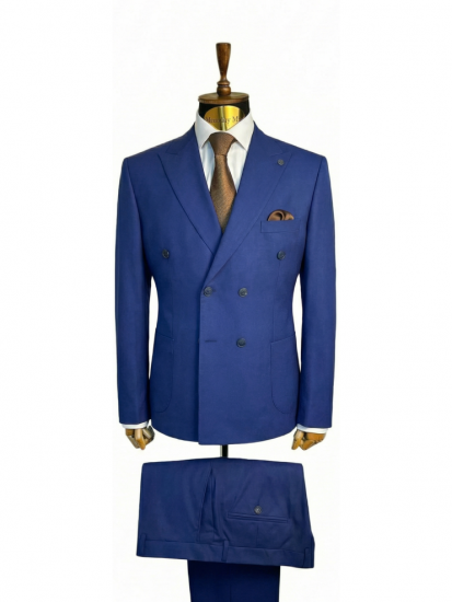Костюм МИР 2-ка двубортный Синий